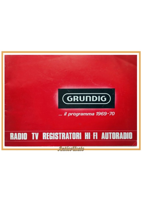 GRUNDIG IL PROGRAMMA 1969 1970 Numero 2 Eurographik catalogo brochure depliant