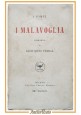 I MALAVOGLIA romanzo di Giovanni Verga 1920 Treves 12 migliaio libro i vinti