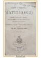 IGIENE E FISIOLOGIA DEL MATRIMONIO di Ferdinando Tonini 1877 Brigola Libro antic