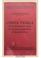 IL CODICE PENALE e le disposizioni di Adolfo Parpagliolo 1933 Barbera libro