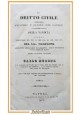 IL DIRITTO CIVILE di Troplong 2 volumi completo 1840 1841 Francesco Masi Libro