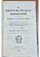 IL DIRITTO DEL POSSESSO TRATTATO CIVILE di Carlo Savigny 1839 Pezzati Libro