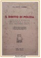 IL DIRITTO DI POLIZIA di Giuseppe Tamburro 1940 Edizioni Sormani libro fascismo