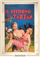 IL RITORNO DI TARZAN Edgar Rice Burroughs 1935 Aurora libro illustrato Ragazzi