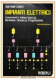 IMPIANTI ELETTRICI di Gaetano Conte 1996 Ulrico Hoepli libro componenti sistemi