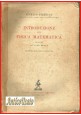 INTRODUZIONE ALLA FISICA MATEMATICA di Enrico Persico 1947 Zanichelli libro 