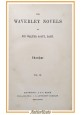 IVANHOE di Walter Scott The Waverley novels volume IX 1887 Black libro antico