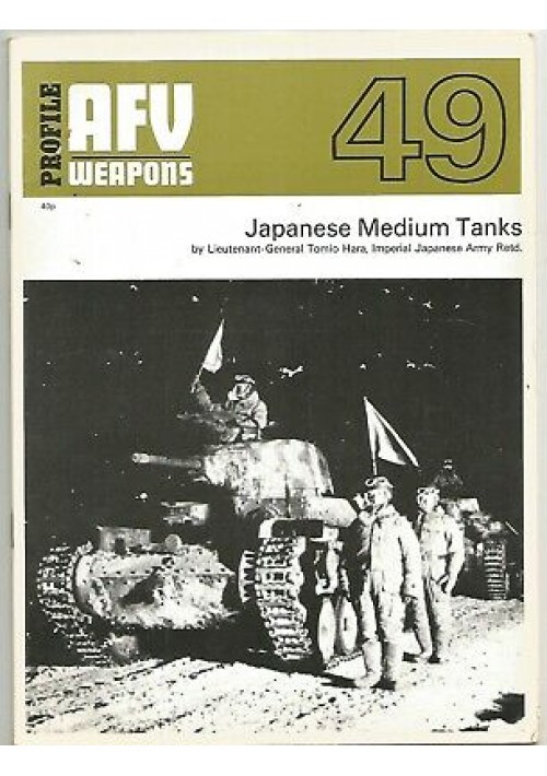 JAPANESE MEDIUM TANK by Tomio Hara 1972 AFV WEAPONS profile 49 CARRI ARMATI