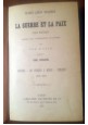 LA GUERRE ET LA PAIX volume 3 1879 I traduzione assoluta RARISSIMO Hachette 