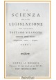 LA SCIENZA DELLA LEGISLAZIONE di Gaetano Filangieri 8 tomi in 4 volumi 1806 libro