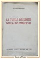 LA TUTELA DEI DIRITTI NELL'ALTO MEDIOEVO Giovanni Cassandro 1951 Cacucci Libro