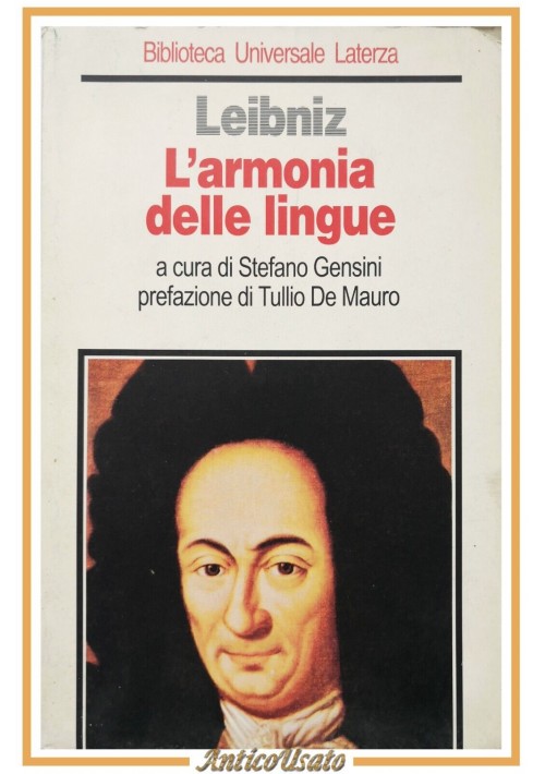 L'ARMONIA DELLE LINGUE di Gottfried Wilhelm Leibniz 1995 Laterza libro filosofia