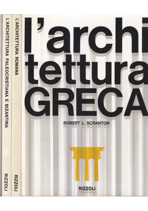 LE GRANDI CIVILTà ARCHITETTONICHE 4 volumi cofanetto 1963 Rizzoli greca romana *