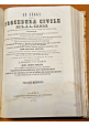 LE LEGGI DELLA PROCEDURA CIVILE volume 1 e 2  di Carrè 1850 Libro antico diritto