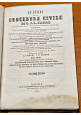 LE LEGGI DELLA PROCEDURA CIVILE volume 1 e 2  di Carrè 1850 Libro antico diritto