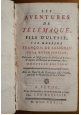 LES AVENTURES DE TELEMAQUE FILS D'ULYSSE Fenelon Francois De Salignac 1773 Libro