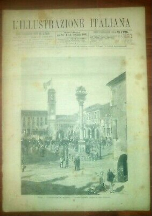 L'ILLUSTRAZIONE ITALIANA ANNO VIII 44 -30 ottobre 1881 Rovigo Monumento V. E. 