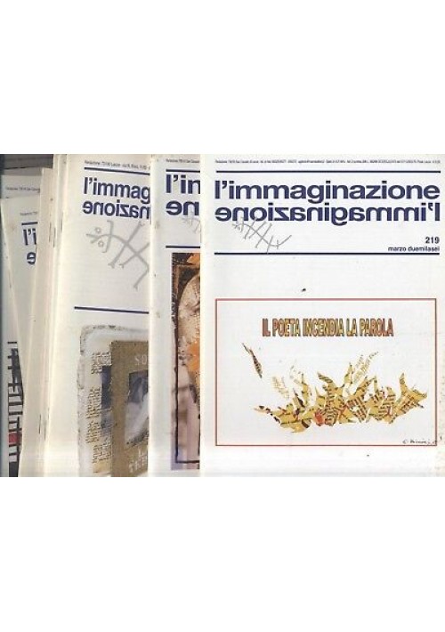 L'Immaginazione mensile di letteratura 36 numeri dal 1998 al 2006 rivista