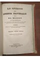 LO SPIRITO DELLA STORIA NATURALE di BUFFON 6 Volumi Completo 1834 - 39 Antonelli