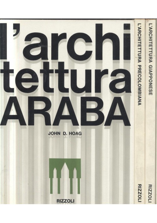 Le Grandi Civiltà Architettoniche 4 volumi architettura 1963 araba cinese libro