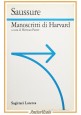 MANOSCRITTI DI HARVARD di Ferdinand de Saussure 1994 Laterza Libro linguaggio