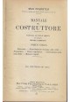 MANUALE DEL COSTRUTTORE parte III M. Foerster 1922 Vallardi Ferrovie Fognature