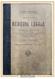 MANUALE DI MEDICINA LEGALE Fritz Strassmann 1901 UTET Libro