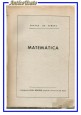 MATEMATICA di Franco De Simone Litografia Felici Spartaco Libro corso università