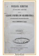 MISCELLANEA ELEMENTARE CLASSE INFIMA DI GRAMMATICA 1852 libro scolastico antico