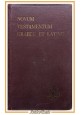 NOVUM TESTAMENTUM GRAECE ET LATINE 1957 Pontificii Instituti Biblici Libro