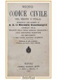 NUOVO CODICE CIVILE DEL REGNO D'ITALIA 1902 Bideri Libro disposizioni transitori