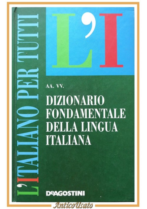 NUOVO DIZIONARIO FONDAMENTALE DELLA LINGUA ITALIANA 2001 De Agostini Libro