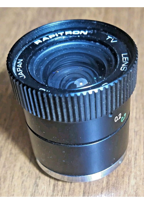 OBIETTIVO RAPITRON TV LENS 8 mm F 1:3 made in Japan