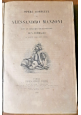 OPERE COMPLETE DI ALESSANDRO MANZONI discorso Tommaseo 1843 Baudry Libro antico