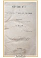 OPERE PIE ED ISTITUTI PUBBLICI MINORI lezioni di Riva 1887 Loescher libro antico