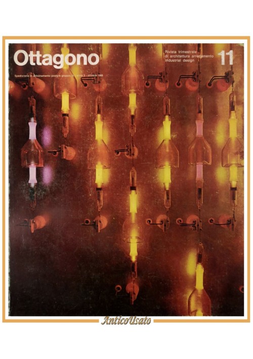 OTTAGONO anno 3 numero 11 rivista ottobre 1968 Architettura Arredamento Design