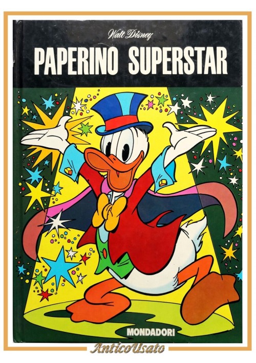 PAPERINO SUPERSTAR di Walt Disney 1976 Mondadori libro fumetti topolino