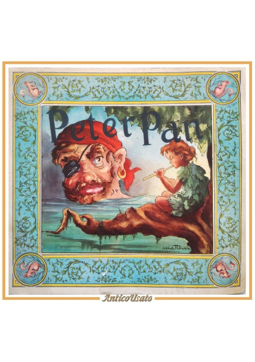 PETER PAN 1954 libricino illustrato per infanzia favole dei bimbi buoni