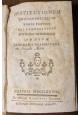 PHYSICAM GENERALEM tomo terzo di INSTITUTIONUM PHILOSOPHICARUM 1778 libro fisica