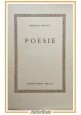 POESIE di Armando Perotti 1958 Laterza Bari Libro