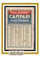 PREZIOSO vademecum per tutti CAMPARI 1935 calendario vintage pubblicità bitter