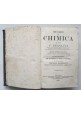 PRIMI ELEMENTI DI CHIMICA Regnault 1864 Vallardi Libro antico rudimenti organica