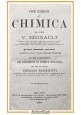 PRIMI ELEMENTI DI CHIMICA Regnault 1864 Vallardi Libro antico rudimenti organica