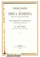 PRONTUARIO DI FISICA MODERNA per le scuole di Carlo Battista 1876 libro antico