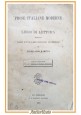 PROSE ITALIANE MODERNE LIBRO DI LETTURA Ferdinando Martini 1895 Sansoni Scuola