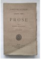 PROSE di Giuseppe Parini 2 volumi a cura di Egidio Bellorini 1913 Laterza Libro