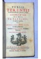 PUBLII TERENTII COMOEDIAE SEX cum notis Farnabii 1740 Pitteri Venezia Terenzio 