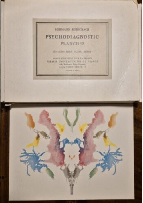 Psychodiagnostic Planches di Hermann Rorschach 1948 Hans Huber  Macchie Test