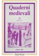 QUADERNI MEDIEVALI Numero 3 giugno 1977 Dedalo Libri rivista