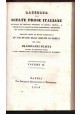 RACCOLTA DI SCELTE PROSE ITALIANE 2 volumi completo Giovanni Flauti 1850 Napoli